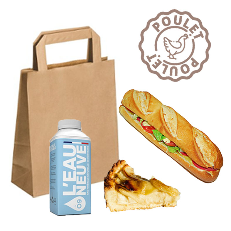 Formule sandwich HAUT DE GAMME Poulet & Tarte de saisons