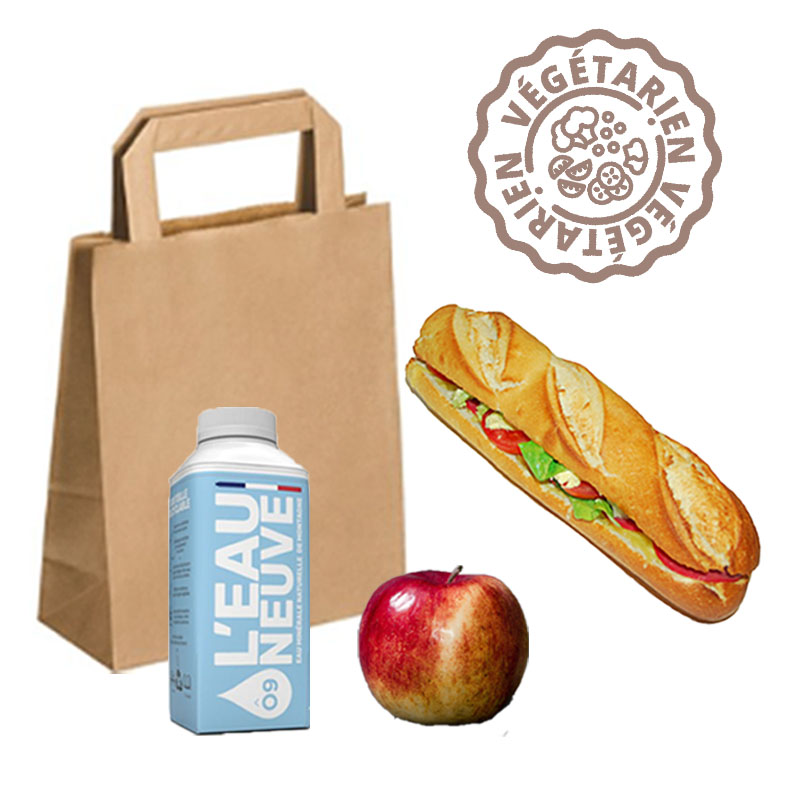 Formule sandwich VÉGÉTARIEN & Fruit de saisons