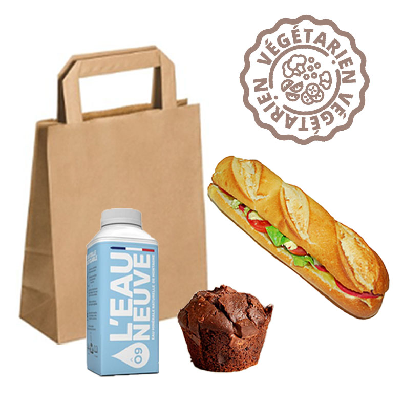 Formule sandwich VÉGÉTARIEN & Muffin au chocolat
